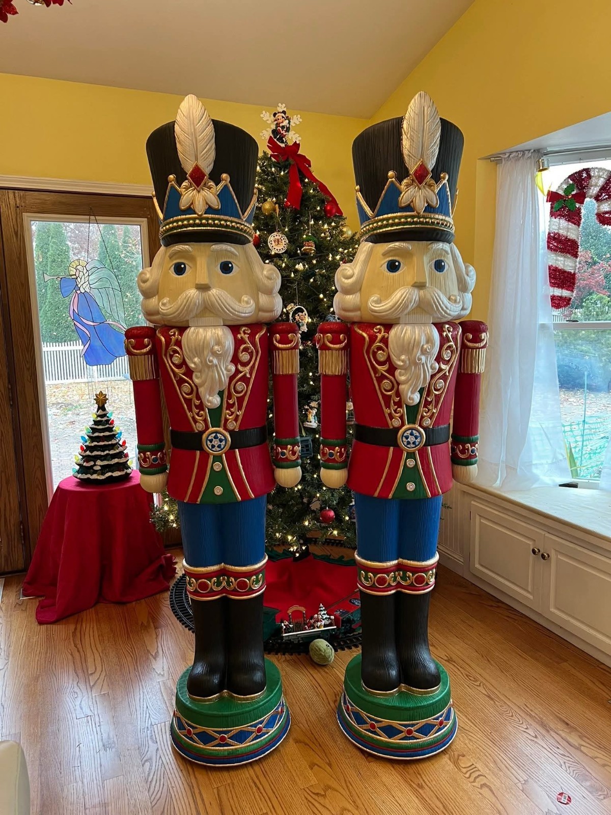 6ft Giant Nutcracker Light Up Blow Mold Animated Christmas DIY Paint Yourself