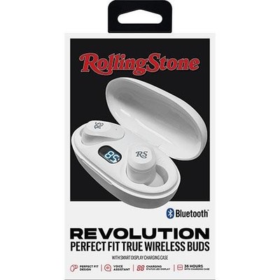 Mizco Rolling Stone Revolution Perfect Fit True Wireless Buds Bluetooth White