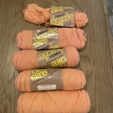 4 Skeins Caron Dazzle Aire Light Rust Yarn 2641 Vtg 70s Soft