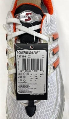  powerband ゴルフシューズ US11 Adidas Powerband Sport Men's Golf Shoes Size: 10.5 White/Orange
