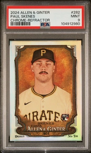 2024 Topps Allen & Ginter #282 Paul Skenes Chrome-Refractor PSA 9