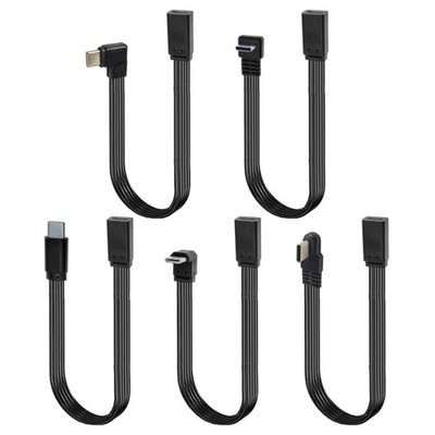 Charging Cable 480Mbps USB C Male to Female Data Transfer Extension Flat Wire