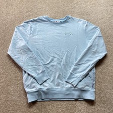 Fila Sweatshirt Womens Small Light Blue Crewn...