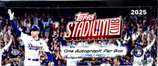 2025 Topps Stadium Club Baseball Hobby Box Sealed 1 Auto 16 Red Parallels