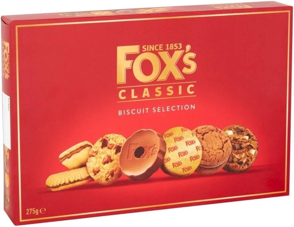 Fox's Biscuits Selection 275G, Assortment of Cream Filled, Milk Chocolate Coated