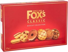 Fox's Biscuits Selection 275G, Assortment of Cream Filled, Milk Chocolate Coated
