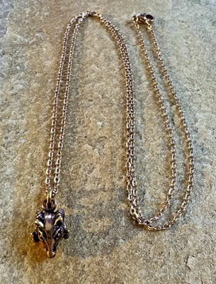 Widder Anhänger Kette Mjölnir Schmuck Wikinger Bronze Frau Thor Götter Tyr J8.8