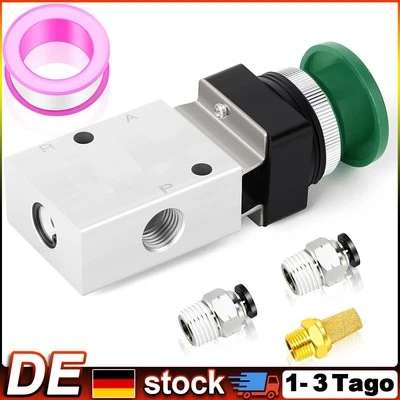 ZREE G1/4 Manuelle Steuerung 3 Wege 2 Position Pneumatische Steuerung Ventil 322-PB