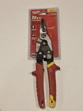 Milwaukee 10 in. Straight Cut Aviation Snips 48-22-4530 (New With Some Rust)