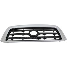Grille For 2007-2009 Toyota Tundra Chrome Shell W Black Insert Plastic Grille For 2007-2009 Toyota Tundra Chrome Shell W Black Insert Plastic