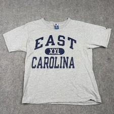 Vintage ECU Champion T-Shirt Mens Large East Carolina Gray Collegiate 90s Y2K