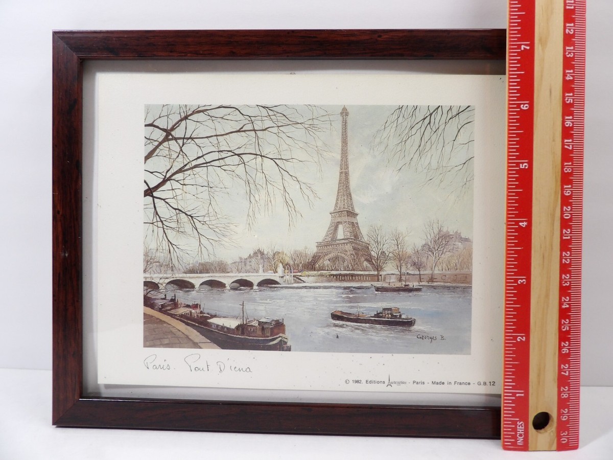 『PARIS』作者不詳 リトグラフ 石版画 直筆サイン パリの風景 ヴィンテージ PARIS』作者不詳 リトグラフ 石版画 直筆サイン パリの風景