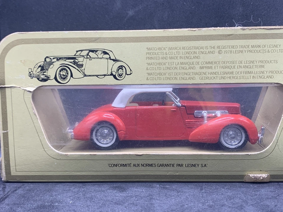 Matchbox Yesteryear Y-18 1937 Cord 312 - Image 2 of 2