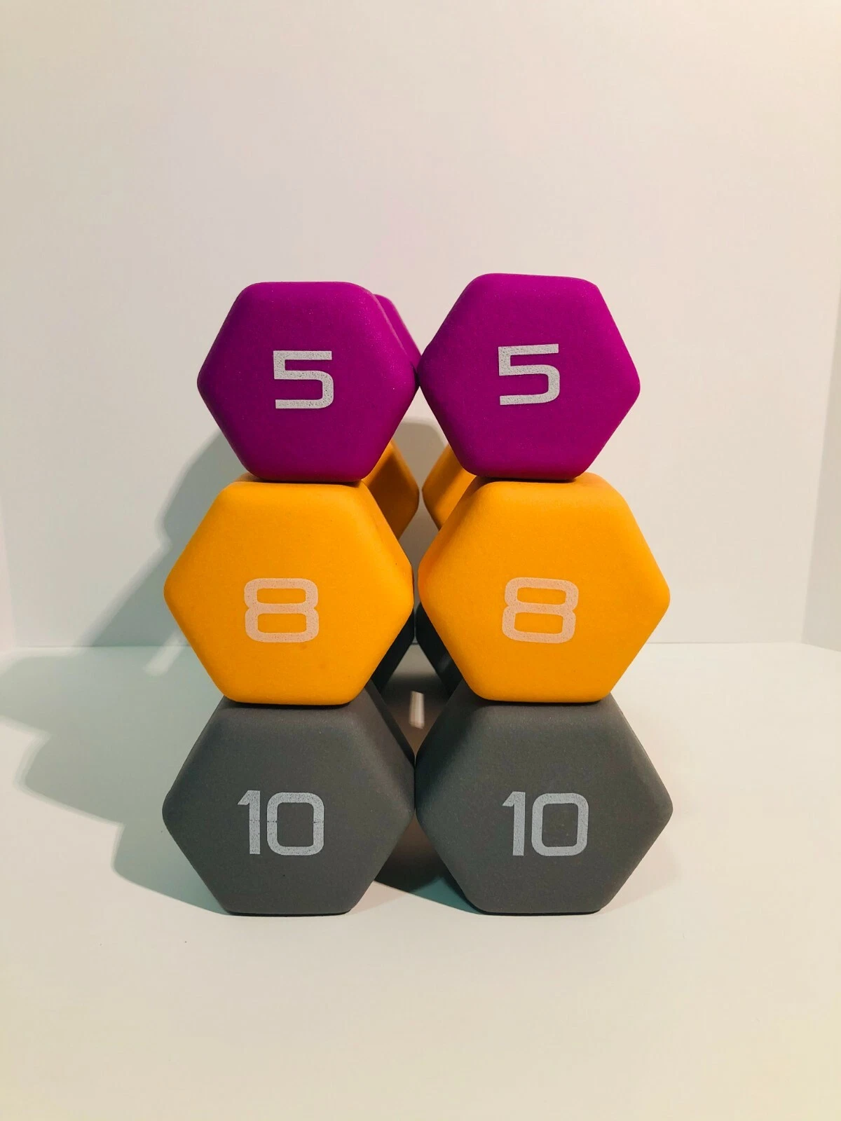 CAP Neoprene Coated Hex Dumbbell Pair - Select Your Weights - FAST SHIP
