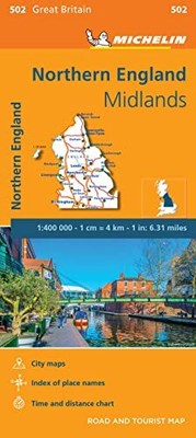 Northern England - Michelin Regional Map 502: Map (Michelin Regio... by Michelin