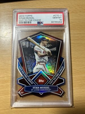 2013 Topps Cut To The Chase #CTC-7 Stan Musial Cardinals HOF PSA 10
