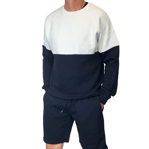 Mens Tracksuit Sweatshirt & Shorts Set Blue Small RRP £50 Boohoo Man Set - Picture 6 of 7