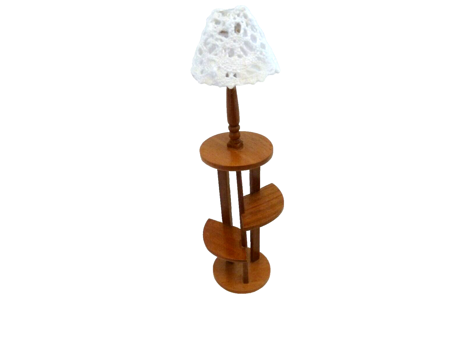 Dolls House Non Working Lamp Stand Walnut Miniature 1:12th Scale WAS £17.89