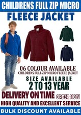 Uneek Kids Children Fully Zipped Micro Fleece Jacket School Boys Girls UC603