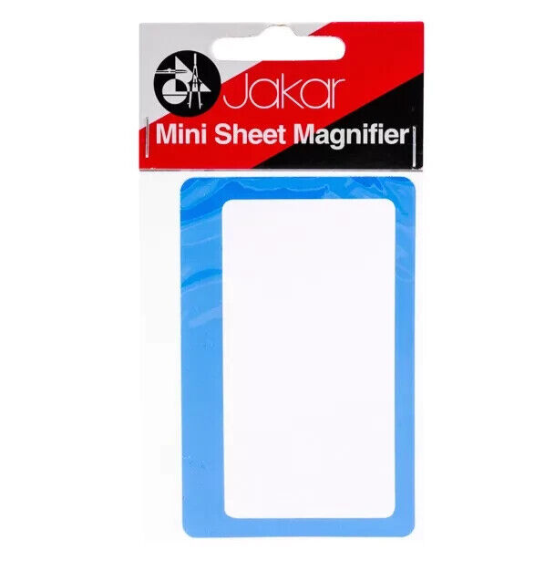 Jakar Plastic Mini Sheet Magnifier in a Handy Credit Card Size  Carry Everywhere