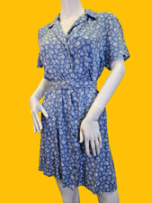 Blue Floral Womens Medium Sized Dress by Reformation