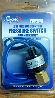 #ad PRESSURE SWITCH Low Auto Rest Opens: 90 Closes: 120 $20.81