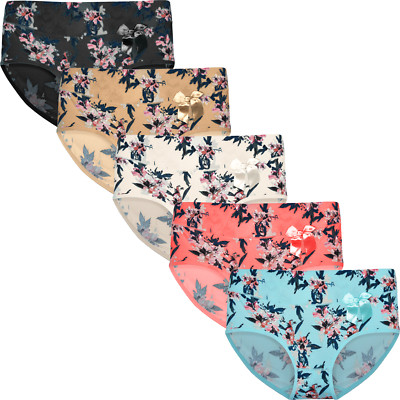 5er Pack Baumwoll Damen Slip Slips Unterwäsche Unterhose FINE WOMAN    9073
