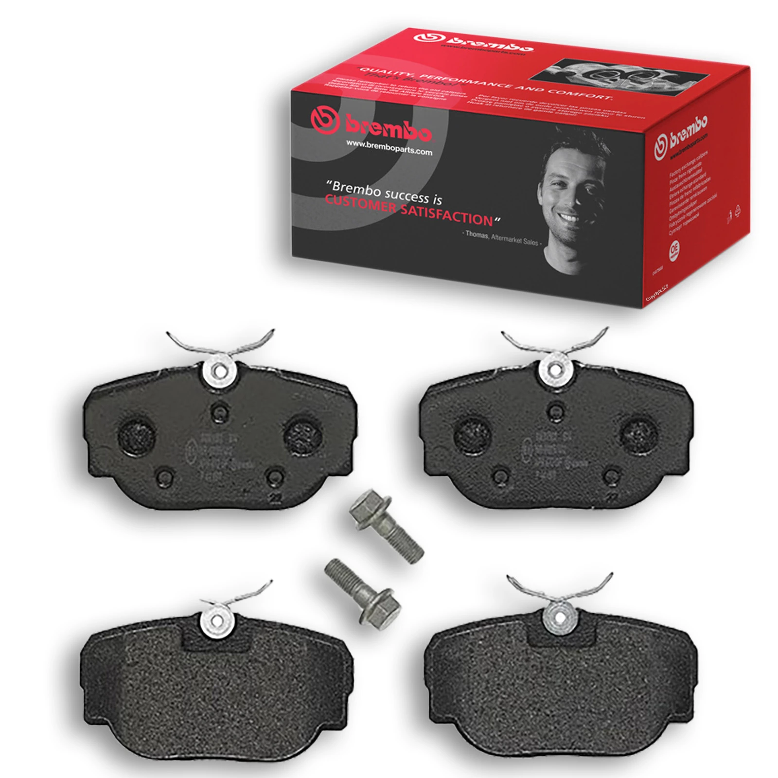 Brake Pads Set fits LAND ROVER DISCOVERY Mk2 4.0 Rear 98 to 04 Brembo SFP100470 - Image 16