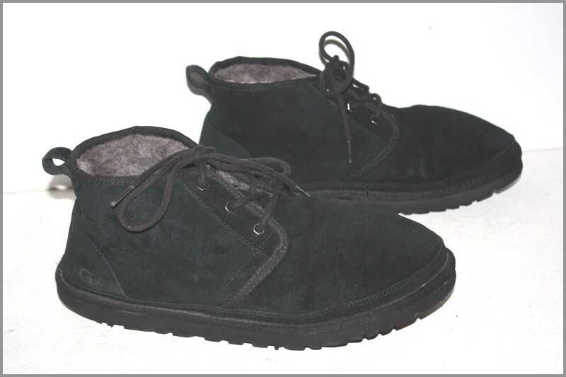 UGG Botines Botas Forradas De Terciopelo Negro S/N3286 Talla 44 Buen Estado