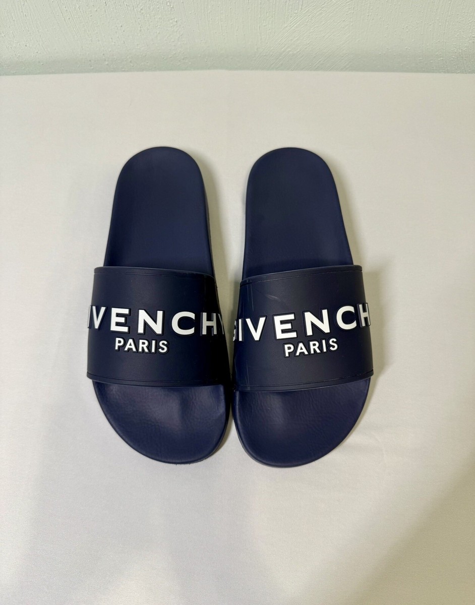関税込★GIVENCHY★BH301TH1DB001 GIVENCHY PARIS Slide Sandals Givenchy Paris Slide Sandals Black Men's - BH301TH1DB-001 - US