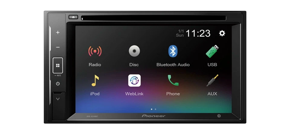 Pioneer AVH-A240BT Autoradio Bluetooth DVD für Nissan Juke 2010-2014 in schwarz - Bild 3 von 4