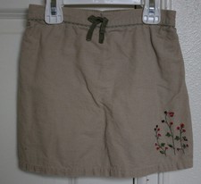 VINTAGE Gymboree Bohemian Size 6 Skirt Girls Tan Corduroy Skort VHTF Rare EUC