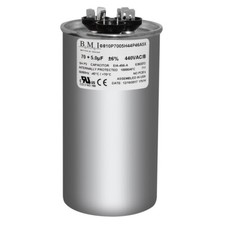 USA 70 5 uf/MFD 370-440 VAC volts Round Dual Run Capacitor 50/60 Hz - Lot-1