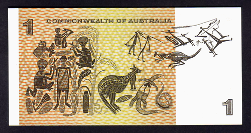 Australia R-71 S. (1966) 1 Dollar - Coombs/Wilson. STAR Note. Prefix ZAC. aU-UNC - Imagen 2 de 2
