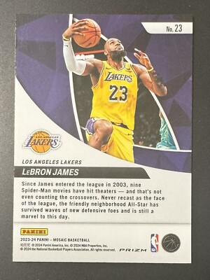 2023-24 Panini Mosaic - Elevate Mosaic Prizm #23 LeBron