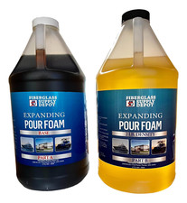 2 Lb Density Expanding Pour Foam, 2 Part Polyurethane Closed Cell Liquid Foam fo