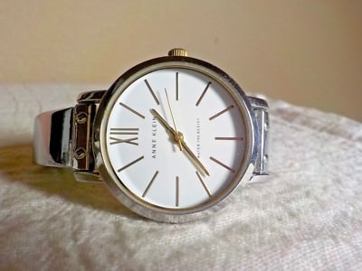 Anne Klein Silvertone round faced watch Round face silver tone, Crystals Anne klein ladies watch  main image 4