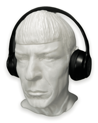 Leonard Nimoy Headphone Holder Spock Headphone Stand Bust