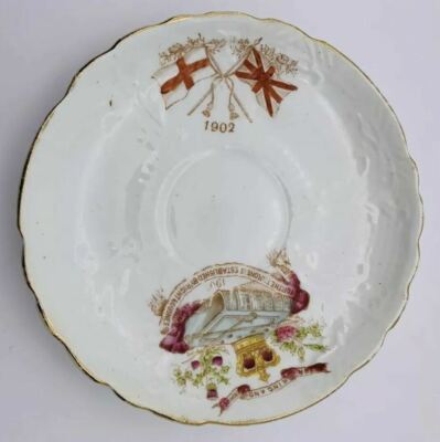 1902 Saucer For King and Empire For the Throne is Established by Righteousness