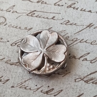 Coulant De Sautoir Art Nouveau 1900 En Argent Massif - Bijou Vintage Jugendstil