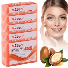 5/3 x Kojic Acid Soap Dark Spot Whitening Turmeric Skin Bleaching Lightening Bar