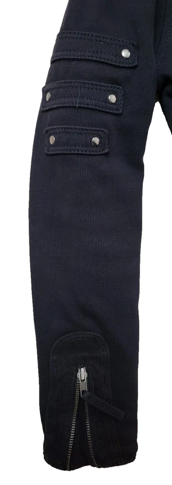 Walla Enterprises Rave Jacket for Men Med Rock the Playa Rivets & Metals Black - Image 4 of 4