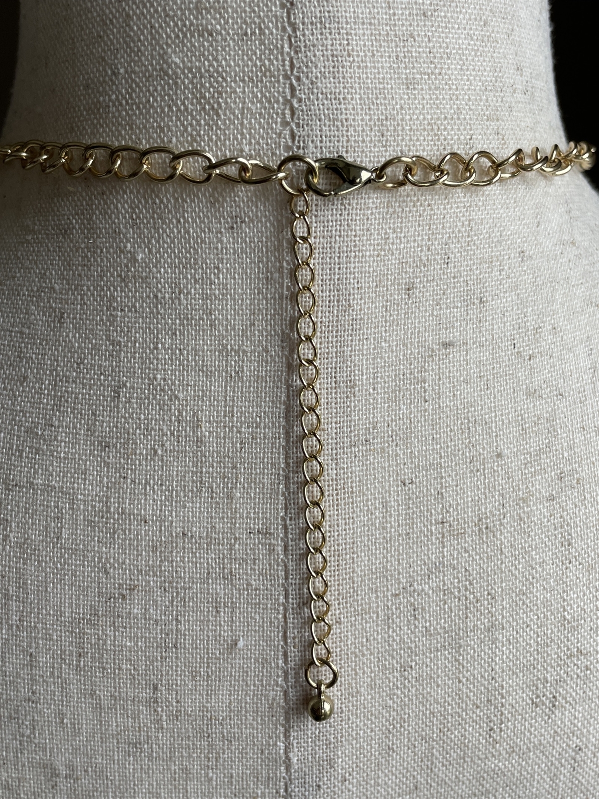 Statement Necklace Tortoise Shell Beaded Gold Ton… - image 4