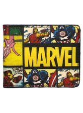Marvel Comics Silver Age Heroes Avengers Bi-Fold Wallet Captain America Iron Man
