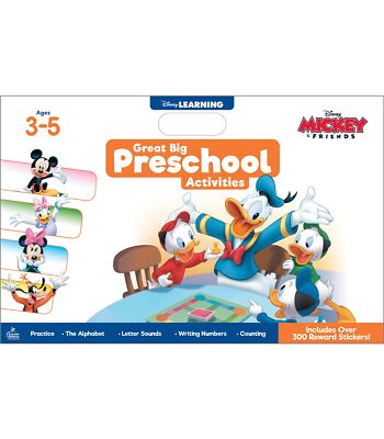 Disney Learning Great Big Preschool Activities Large Math and Phonics Activity 