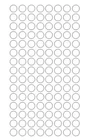 1/4" White Dots Round Vinyl Color Coded Inventory Label 1/4 Inch Dot Stickers