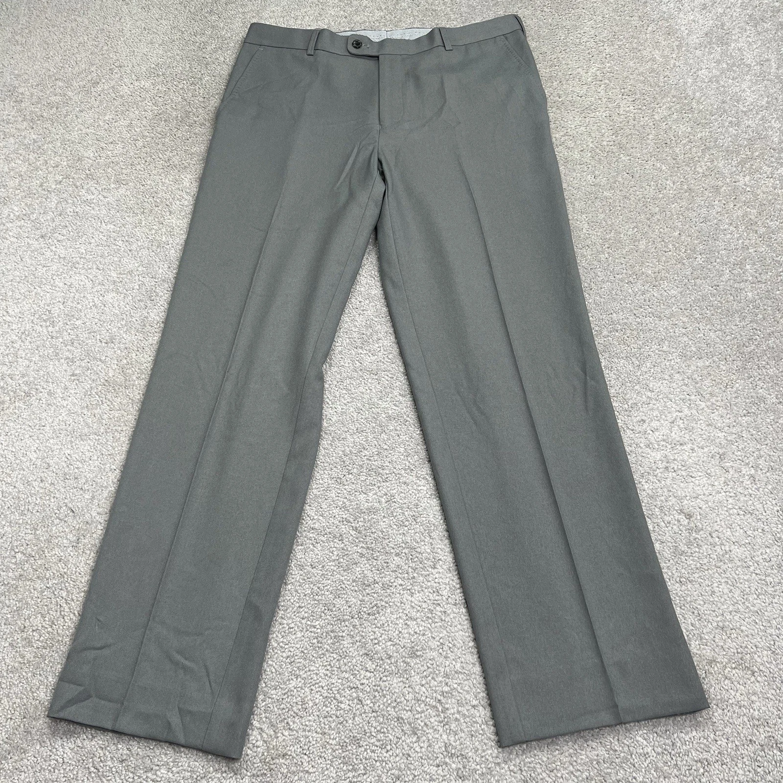 Peter Millar Charlotte Trouser Pants Mens 35x31 Gray Crown Sport Golf Hemmed 31”