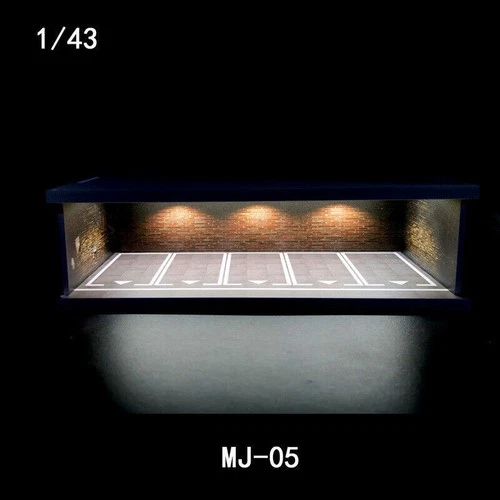 1/43 Diorama Auto Garage Modell Beleuchtung Stadt Parkplatz Szene Display Modell - Bild 29 von 42
