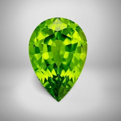 Peridot Pear Cut Gemstone 2.2 Cts - 10x7 mm AAA+ Loose Gem #