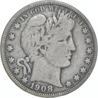 1908-D Barber Half Dollar Average Circ 90% Silver *7396